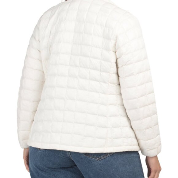 NEW THE NORTH FACE Plus Thermoball Puffer women Jacket in Gardenia White 11258s4 - Picture 4 of 4